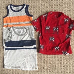 GAP Kids Tank Tops and Red Tee Set